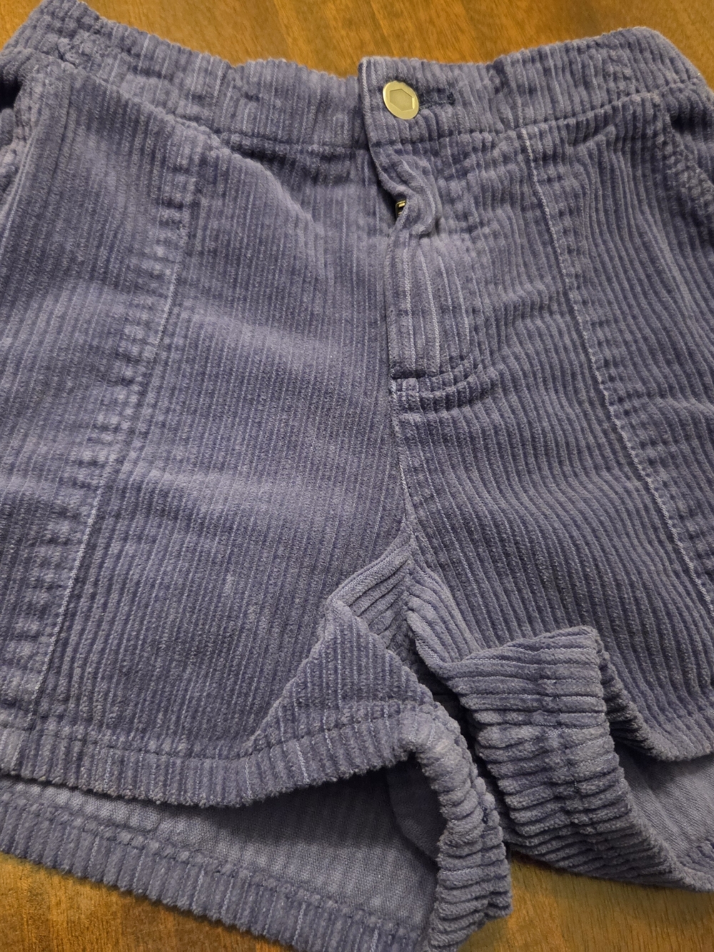 RVCA Kids Corduroy Shorts in Dusty Blue